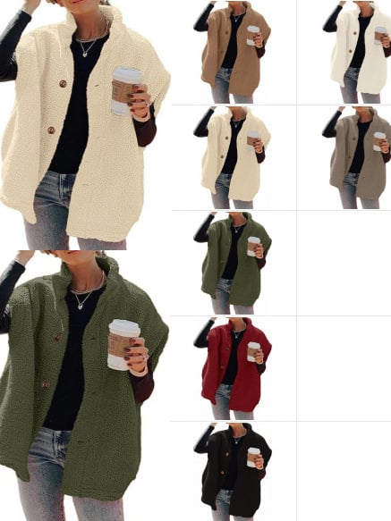 Жилетка-кардиган с ревера – изкуствен пух, средна дължина 65–80 см, свободен силует, едноцветен