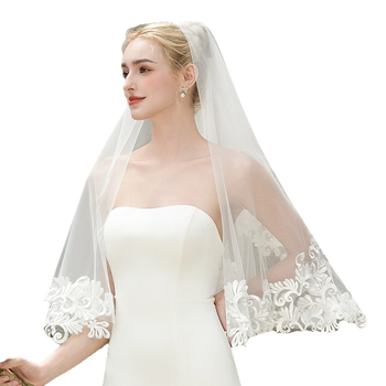 Vjenčani veo za glavu - jednostavan, retro francuska čipka, nježan palatni veo za fotografiju, tkanje, valc stil