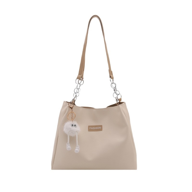 Τσάντα ώμου PU δέρμα — αστικός μινιμαλισμός, φερμουάρ, οριζόντιο τετράγωνο σχήμα (Άνοιξη 2025)