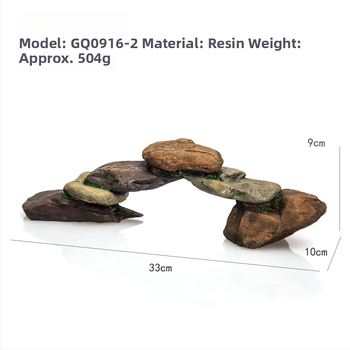 Σετ διακόσμησης ενυδρείου από ρητίνη για τοπίο ποταμού, 36 τεμάχια, μάρκα Jialmei