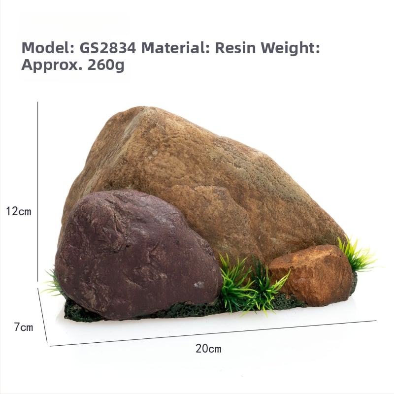 Σετ διακόσμησης ενυδρείου από ρητίνη για τοπίο ποταμού, 36 τεμάχια, μάρκα Jialmei