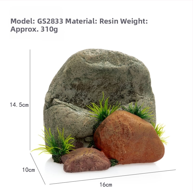 Σετ διακόσμησης ενυδρείου από ρητίνη για τοπίο ποταμού, 36 τεμάχια, μάρκα Jialmei