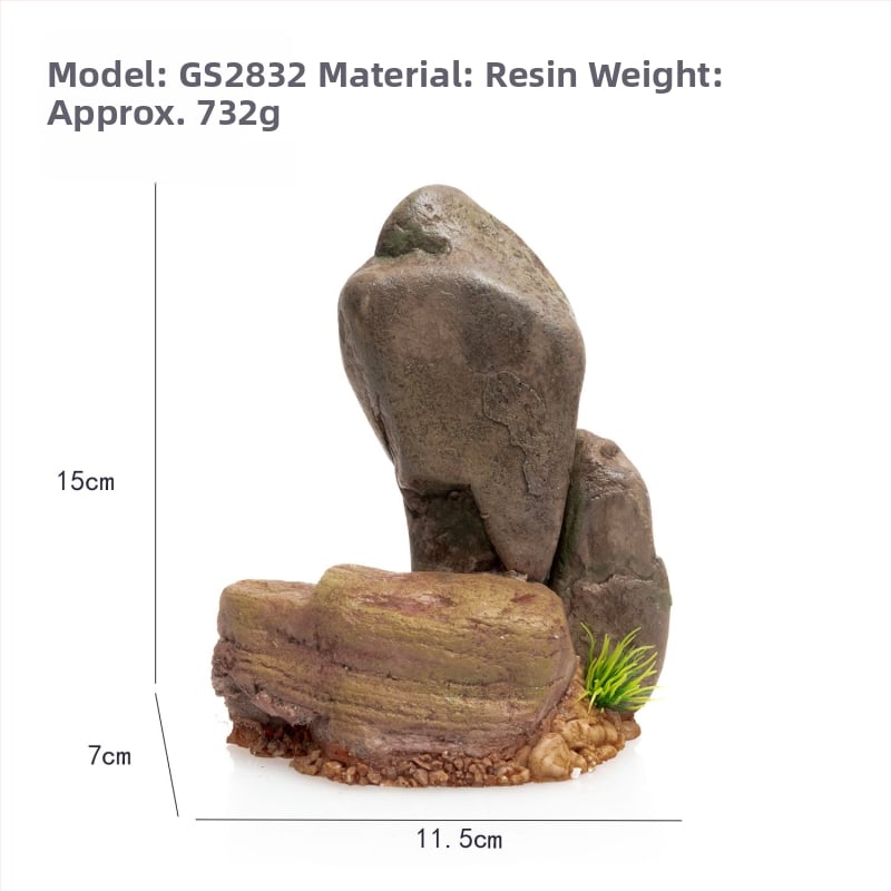 Σετ διακόσμησης ενυδρείου από ρητίνη για τοπίο ποταμού, 36 τεμάχια, μάρκα Jialmei