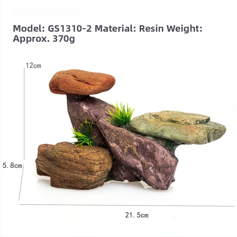 Σετ διακόσμησης ενυδρείου από ρητίνη για τοπίο ποταμού, 36 τεμάχια, μάρκα Jialmei