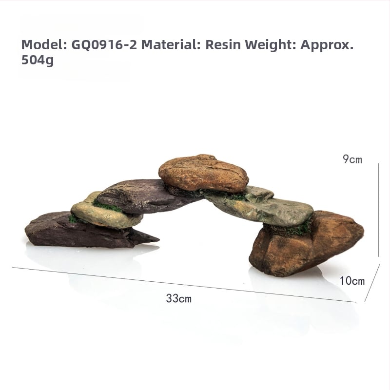 Σετ διακόσμησης ενυδρείου από ρητίνη για τοπίο ποταμού, 36 τεμάχια, μάρκα Jialmei