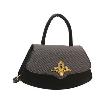 PU anyagú válltáska, városi egyszerű stílus, vízszintes négyzet alakú, cipzáras nyitás, poliészter bélés