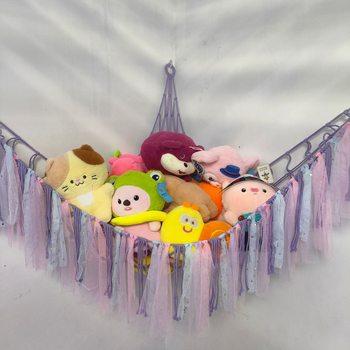 Ručno tkan tapiserija-hamak za zid od pamuka, nordijski stil, ovalni oblik, uzorak lišća