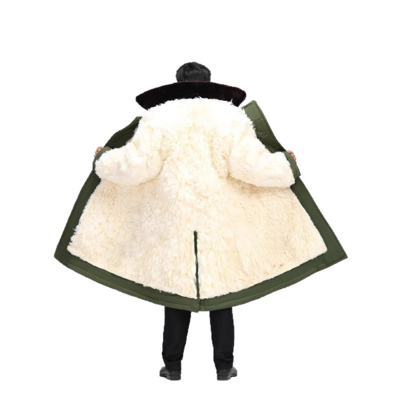 Muški kožni kaput od ovčje kože s integriranom krznom, kratka duljina, zatvarač na prednjoj strani, korejski stil, proljeće 2025