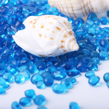 Pietre de peisaj pentru acvariu – nisip pentru fund cu bază din sticlă, pachet 25 kg, 250 g/buc, brand Huaying