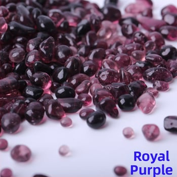 Pietre de peisaj pentru acvariu – nisip pentru fund cu bază din sticlă, pachet 25 kg, 250 g/buc, brand Huaying