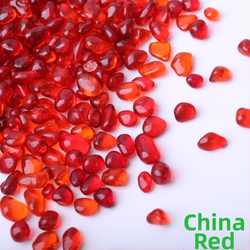 Akvarijné krajinné kamene – piesok na dno so sklenným dnom, balenie 25 kg, 250 g na kus, značka Huaying