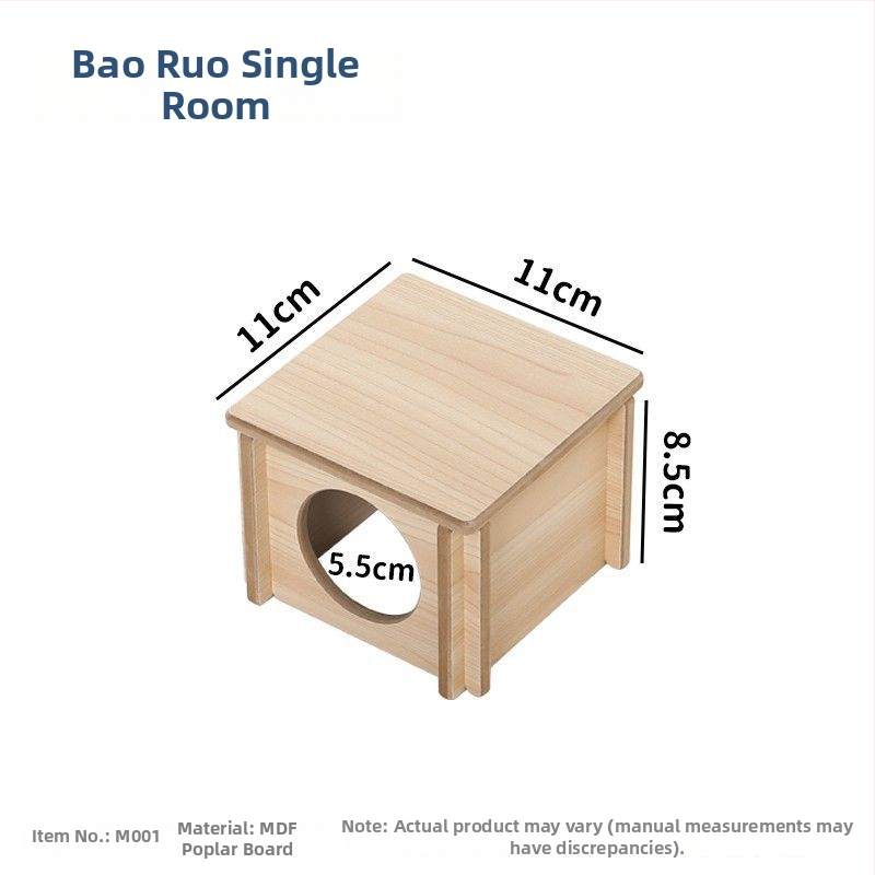 Modularno drveno stanište za hamstere s više soba