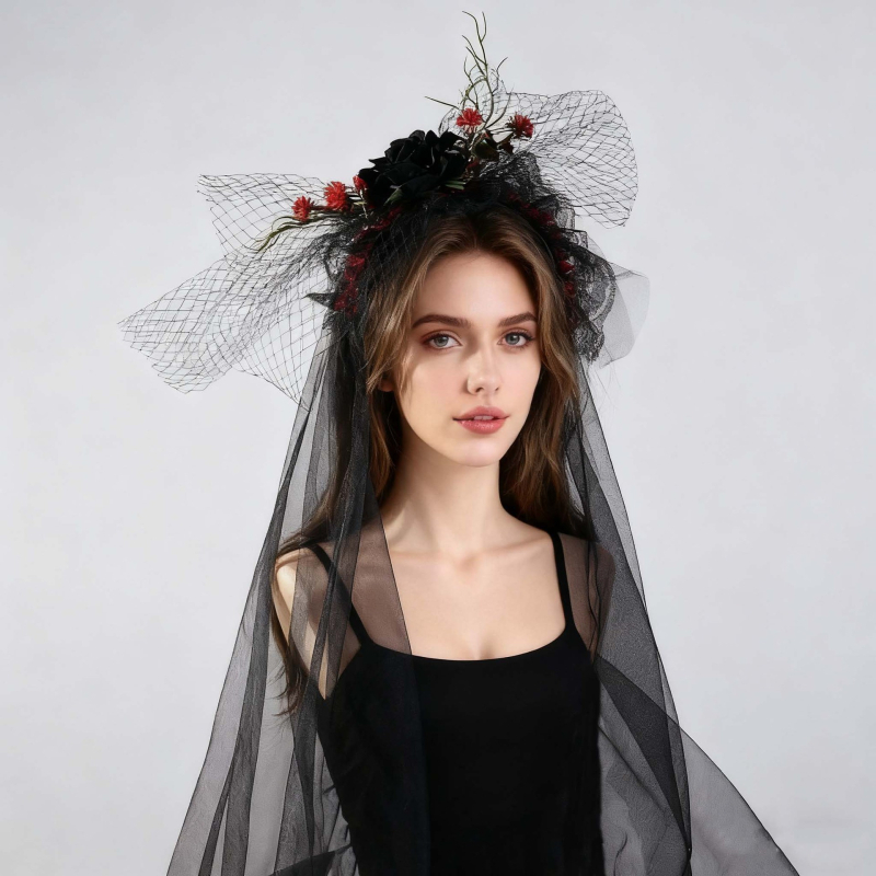 Dodatak za glavu – unisex, šal-stil, valoviti oblik, materijal: tkanina, ručna izrada