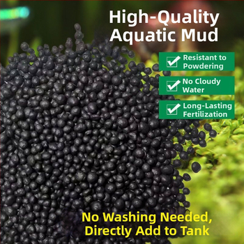 Οικολογικό υπόστρωμα ενυδρείου για υδάτινα φυτά — λάσπη-άργιλος για aquascaping, καθαρισμός νερού, χωρίς πλύσιμο