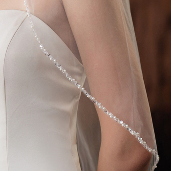 Vjenčani veo, jednodijelni sloj, visokokvalitetan (Materijal: tkanina; Obrada: tkanje; Težina: 120 g; Sezona: Jesen 2023)