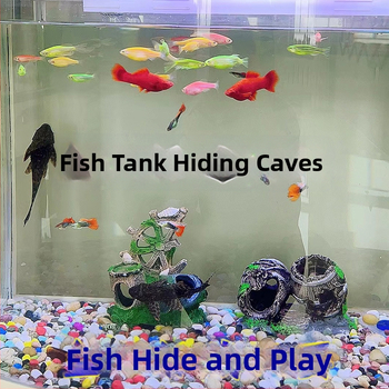 Delang διακοσμητικό ακουαριουμ από ρητίνη – σπήλαιο υδάτινου τοπίου για ψάρια και γαρίδες