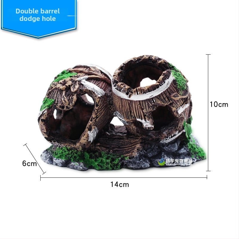 Delang διακοσμητικό ακουαριουμ από ρητίνη – σπήλαιο υδάτινου τοπίου για ψάρια και γαρίδες