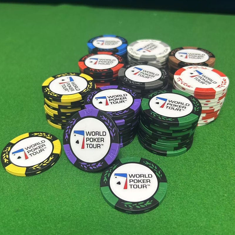 joiecasino Poker žetoni od gline, Texas Hold'em, motiv klas pšenice, 14 g