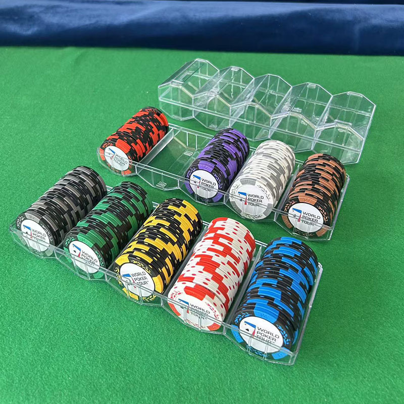 joiecasino Poker žetoni od gline, Texas Hold'em, motiv klas pšenice, 14 g