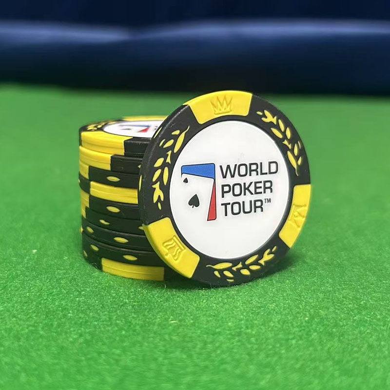 joiecasino Poker žetoni od gline, Texas Hold'em, motiv klas pšenice, 14 g