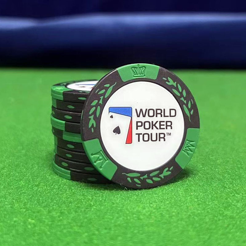 joiecasino Poker žetoni od gline, Texas Hold'em, motiv klas pšenice, 14 g