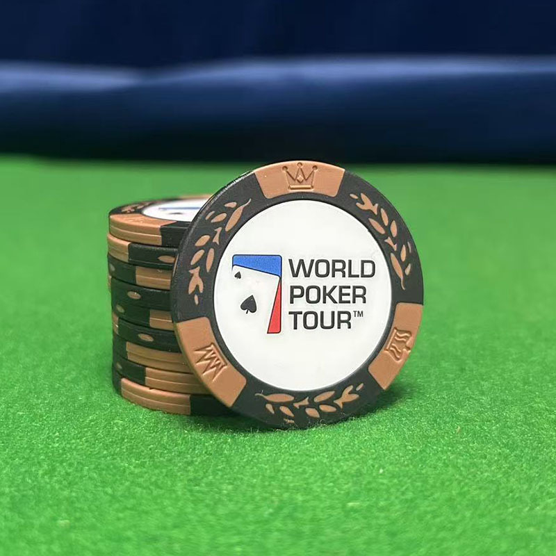 joiecasino Poker žetoni od gline, Texas Hold'em, motiv klas pšenice, 14 g