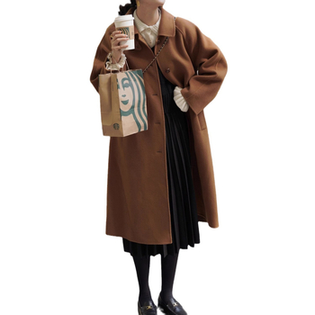 Дамско вълнено палто, 90-95% вълна, дебела материя, средна дължина (65-80 см)