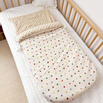 Υπνόσακος μωρού για άνοιξη-φθινόπωρο-χειμώνα, διπλής χρήσης με παχιά επένδυση, 100% βαμβάκι, βάρος 0.55–1.0 kg, Nordic στυλ, κατάλληλος για νεογέννητα, δυνατότητα προσαρμογής