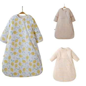 Υπνόσακος μωρού με ενσωματωμένα αποσπώμενα μανίκια, παχυνμένος καπιτονέ βαμβακερός ύφασμα, καθαρό βαμβάκι, γέμισμα από ίνες, βάρος έως 0,5 kg, προέλευση Χεφέι