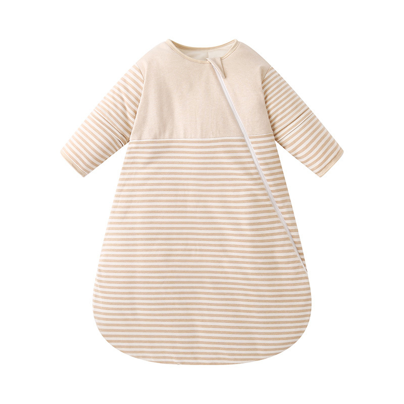 Υπνόσακος μωρού με ενσωματωμένα αποσπώμενα μανίκια, παχυνμένος καπιτονέ βαμβακερός ύφασμα, καθαρό βαμβάκι, γέμισμα από ίνες, βάρος έως 0,5 kg, προέλευση Χεφέι