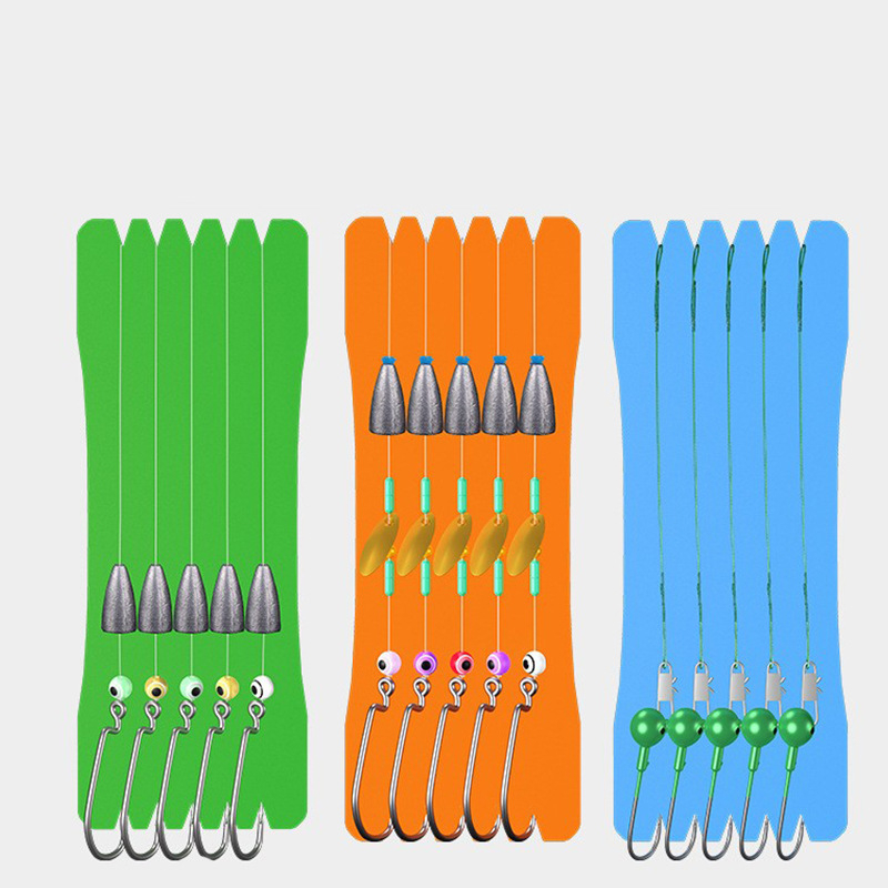 Rakagawa Texas риг комплект куки за риболов с №3 бодливи куки, 200 бр