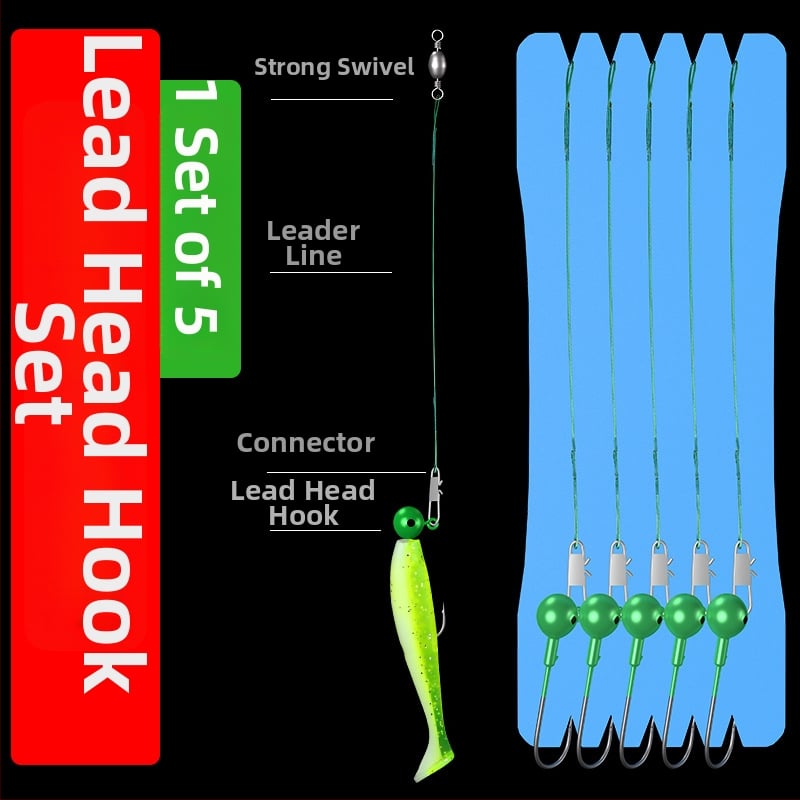 Rakagawa Texas риг комплект куки за риболов с №3 бодливи куки, 200 бр