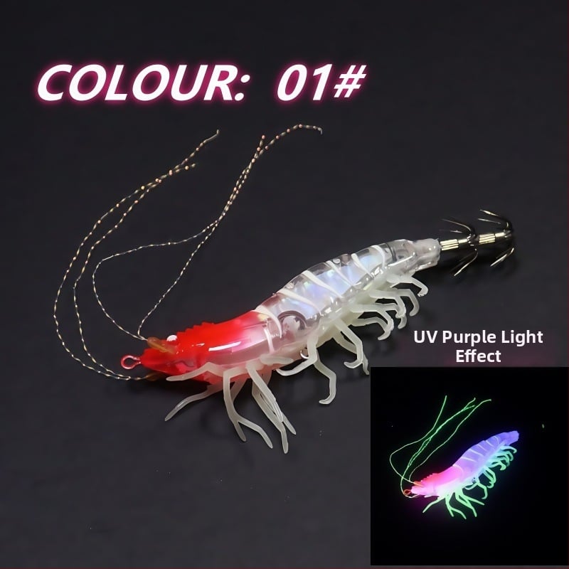 Риболовна кука: имитираща скарида с меки крака, балансирана примамка, неръждаема стомана, пакет 400, морски риболов с лодка