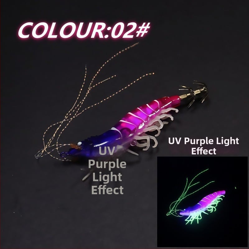 Риболовна кука: имитираща скарида с меки крака, балансирана примамка, неръждаема стомана, пакет 400, морски риболов с лодка