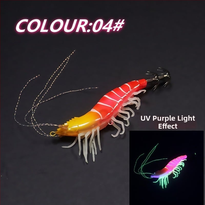 Риболовна кука: имитираща скарида с меки крака, балансирана примамка, неръждаема стомана, пакет 400, морски риболов с лодка