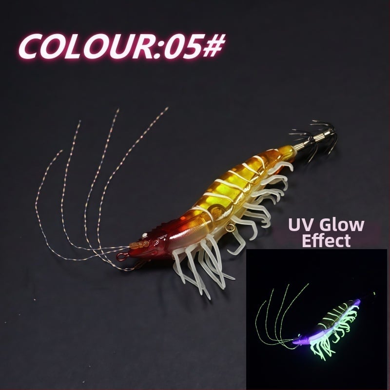 Риболовна кука: имитираща скарида с меки крака, балансирана примамка, неръждаема стомана, пакет 400, морски риболов с лодка