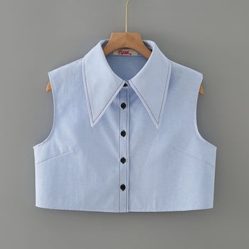 Ženski dekorativni lažni ovratnik za džemper/košulju – pamuk, proljeće 2023