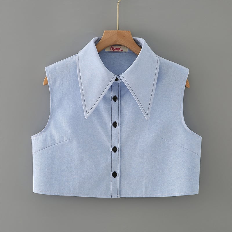 Ženski dekorativni lažni ovratnik za džemper/košulju – pamuk, proljeće 2023