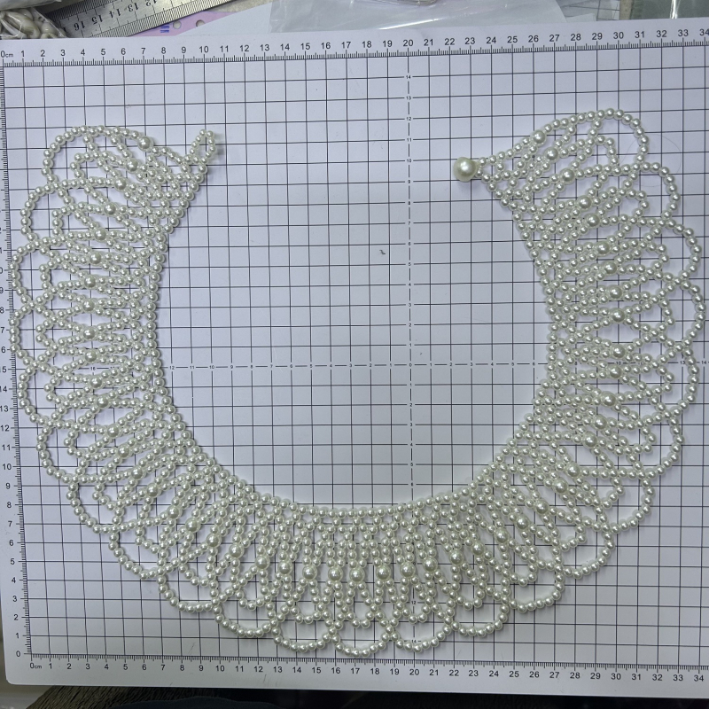 Korejski stil DIY tkana biserna ovratnica za odjeću (plastika; proljeće 2025 izdanje; na skladištu; za odrasle)