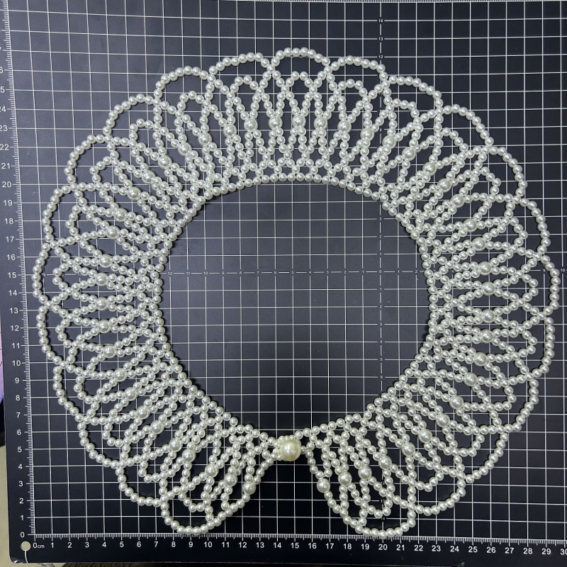 Korejski stil DIY tkana biserna ovratnica za odjeću (plastika; proljeće 2025 izdanje; na skladištu; za odrasle)