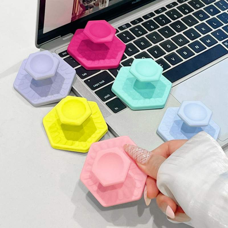 Mágneses kézben tartható asztali tartó telefonhoz, univerzális műanyag