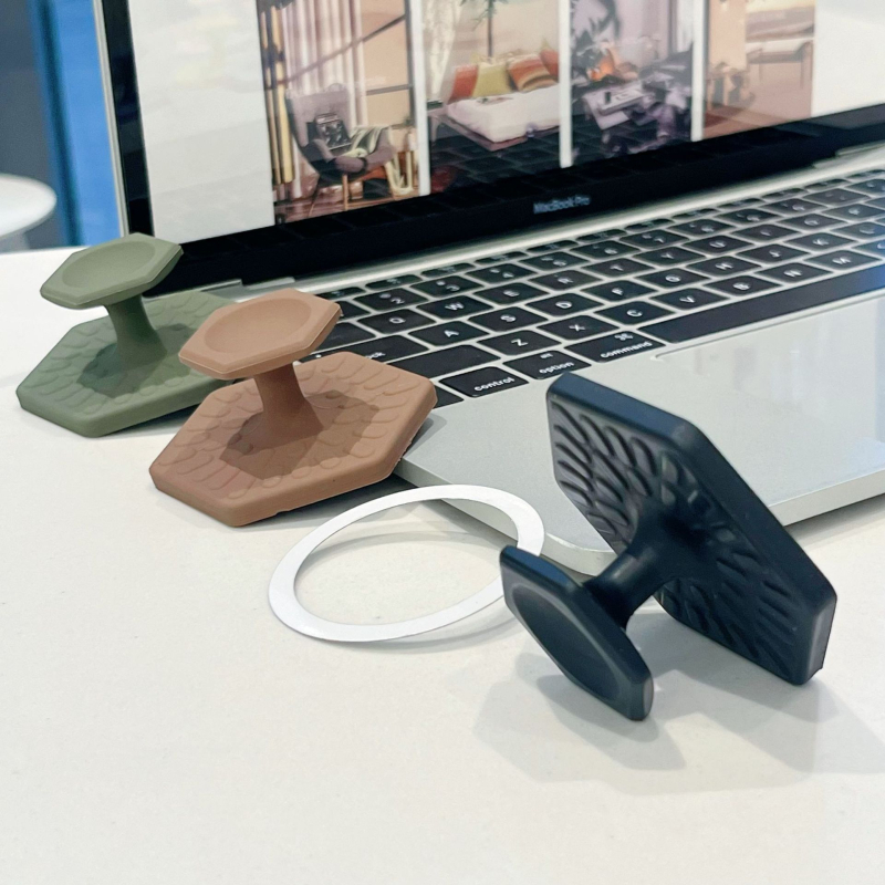 Mágneses kézben tartható asztali tartó telefonhoz, univerzális műanyag