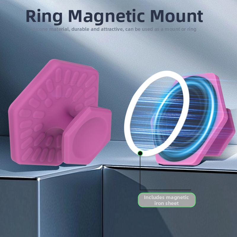 Mágneses kézben tartható asztali tartó telefonhoz, univerzális műanyag