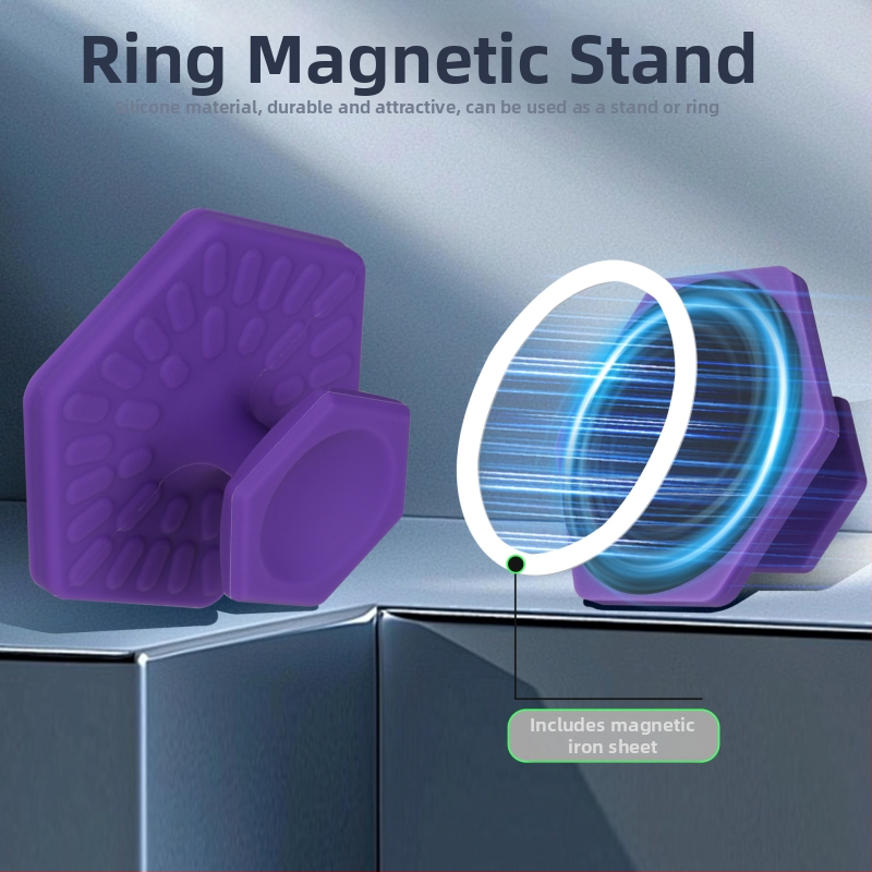 Mágneses kézben tartható asztali tartó telefonhoz, univerzális műanyag