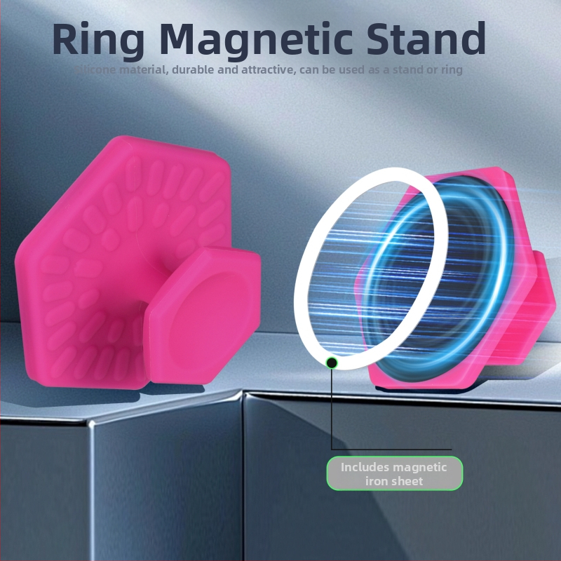 Mágneses kézben tartható asztali tartó telefonhoz, univerzális műanyag