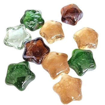 Аквариумни стъклени мъниста, звездообразни камъни за копаене на съкровища — 1.0 кг опаковка, 45 бр./кутия, Rui Cheng