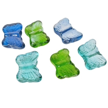 Аквариумни стъклени мъниста, звездообразни камъни за копаене на съкровища — 1.0 кг опаковка, 45 бр./кутия, Rui Cheng