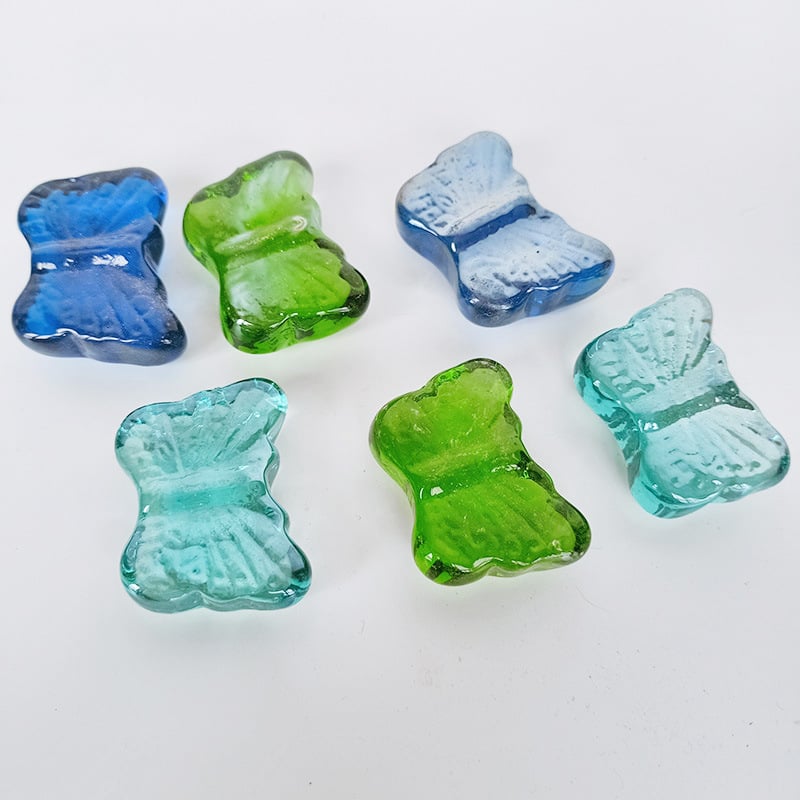 Аквариумни стъклени мъниста, звездообразни камъни за копаене на съкровища — 1.0 кг опаковка, 45 бр./кутия, Rui Cheng