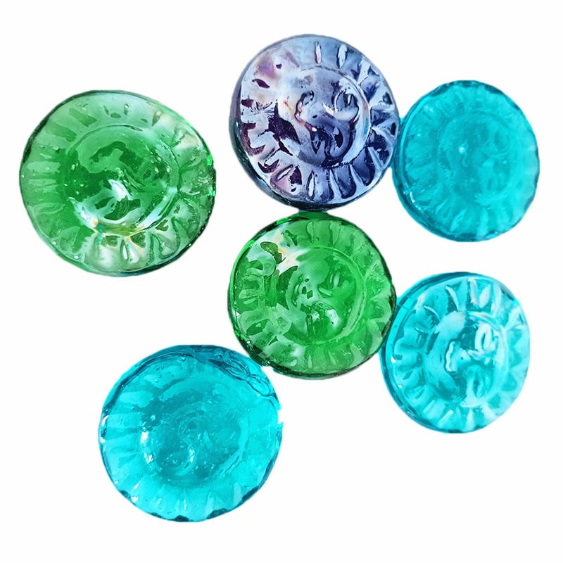 Аквариумни стъклени мъниста, звездообразни камъни за копаене на съкровища — 1.0 кг опаковка, 45 бр./кутия, Rui Cheng