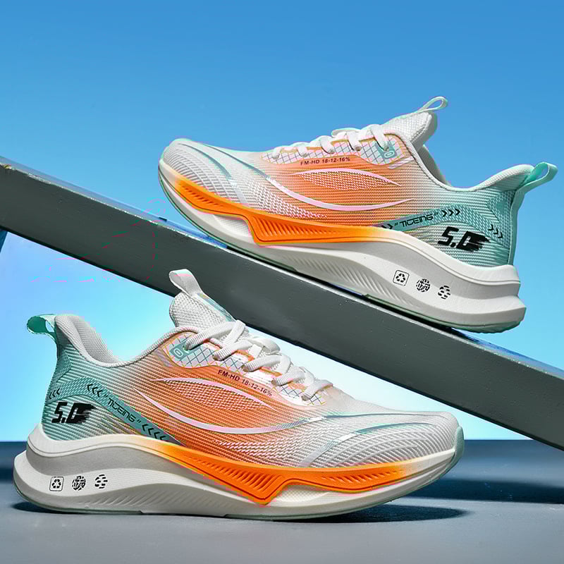 Felnőtt futócipő – lélegző hálós felsőrész, alacsony szár, rugalmas zárószalag, csúszásmentes gumitalp, kerek orr, uniszex